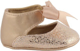 Rose Gold Metallic Foil Ankle Strap Baby Shoes - 4795  Trimfoot Baby Deer