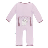 Thistle Lop Eared Bunny Classic Coverall w/ Snaps - Kickee Pants
