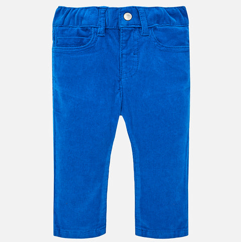 Boy Corduroy Slim Pants in Imperial Blue - Mayoral 502