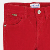 Boy Corduroy Slim Pants in Red - Mayoral 537