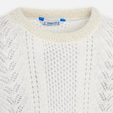 Cream Ruffle Sweater - Mayoral Tween Girl 7316