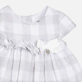 Linen Checked Dress Infant Girl Mayoral 1829
