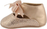 Rose Gold Metallic Foil Ankle Strap Baby Shoes - 4795  Trimfoot Baby Deer