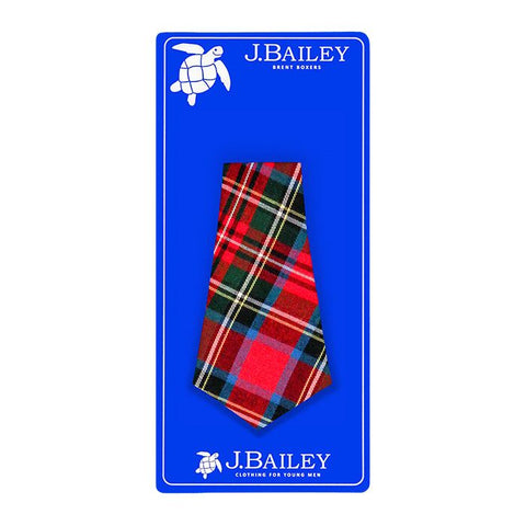 Wales Plaid Long Tie - Bailey Boys J Bailey Fall 2019 5488