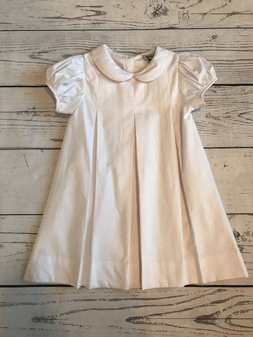 White Pleat Dress - Magnolia Steel Fall 2019 5301