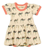 Camel Dress w/ Flamingo - Cat & Dogma