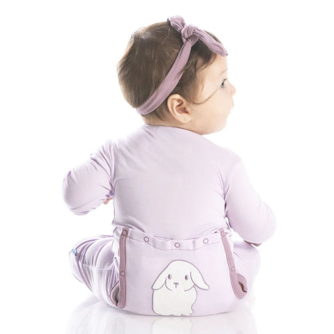 Thistle Lop Eared Bunny Classic Coverall w/ Snaps - Kickee Pants